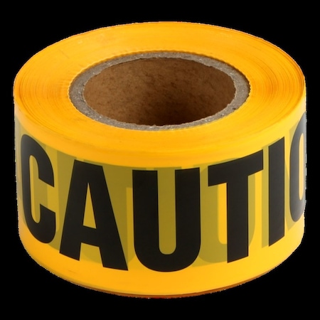 Comfitwear PT-100 Caution Barricade Tape, Yellow, 2PK PT-100-2PK
